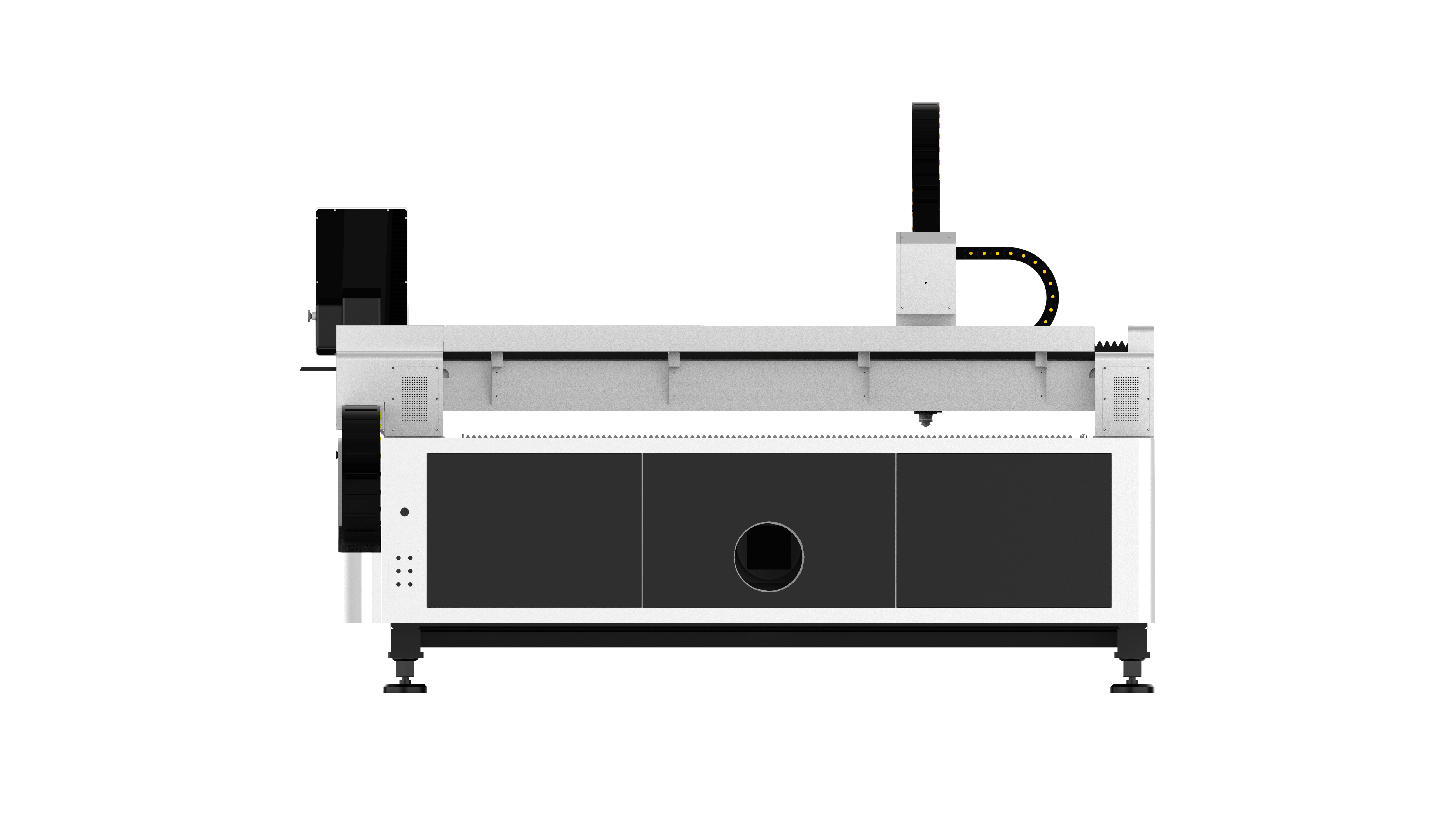 Máquina de corte por láser de fibra CNC de placa de tipo abierta estándar Serie H