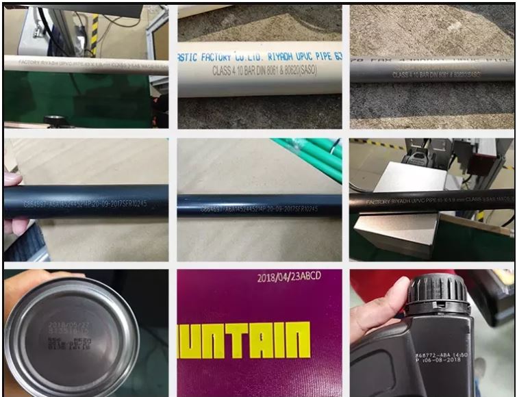 M&aacute;quina de marcado l&aacute;ser de fibra Industrias aplicables