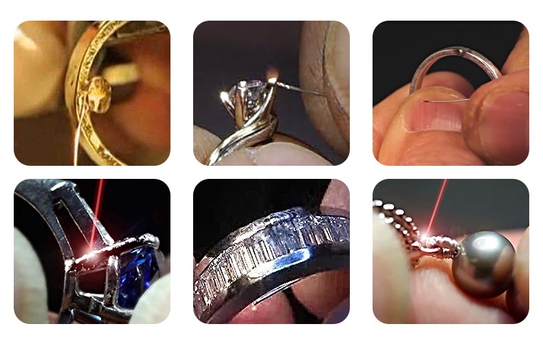 Aplicaciones de soldador l&aacute;ser de joyer&iacute;a de escritorio