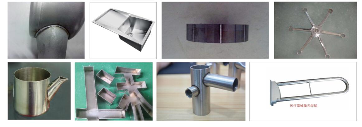 Muestras de m&aacute;quina de soldadura l&aacute;ser de transmisi&oacute;n de fibra port&aacute;til