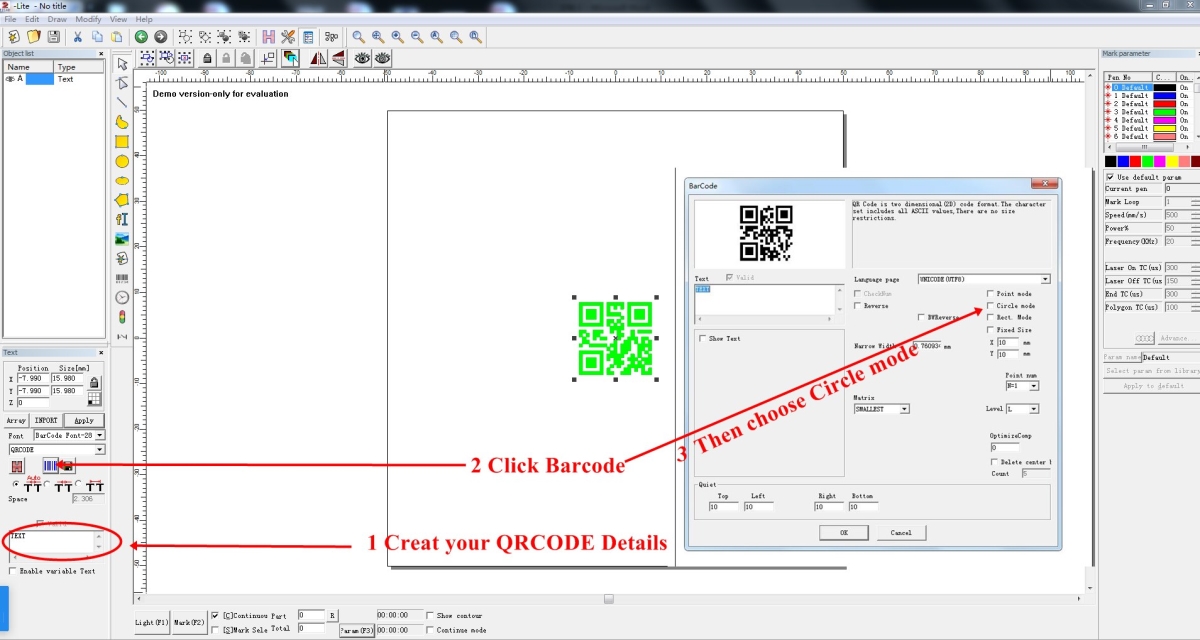 Sistema operativo de la m&aacute;quina de marcado EZCAD (2)